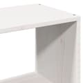 Miniatyrbilde 11 av 11: vidaXL Seng med bokhylle uten madrass hvit 90x200 cm heltre