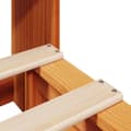 Miniatyrbilde 10 av 11: vidaXL Seng med bokhylle uten madrass voksbrun 90x190 cm heltre