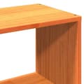 Miniatyrbilde 11 av 11: vidaXL Seng med bokhylle uten madrass voksbrun 90x190 cm heltre
