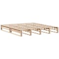 Miniatyrbilde 6 av 11: vidaXL Seng med bokhylle uten madrass 180x200 cm heltre