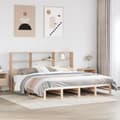 Miniatyrbilde 2 av 11: vidaXL Seng med bokhylle uten madrass 180x200 cm heltre