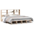 Miniatyrbilde 1 av 11: vidaXL Seng med bokhylle uten madrass 180x200 cm heltre