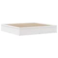 Miniatyrbilde 6 av 11: vidaXL Sengeramme uten madrass hvit 180x200 cm heltre furu