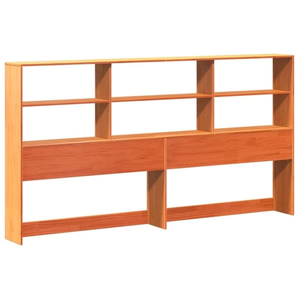 vidaXL sengeramme uden madras 200x200 cm massivt fyrretræ gyldenbrun