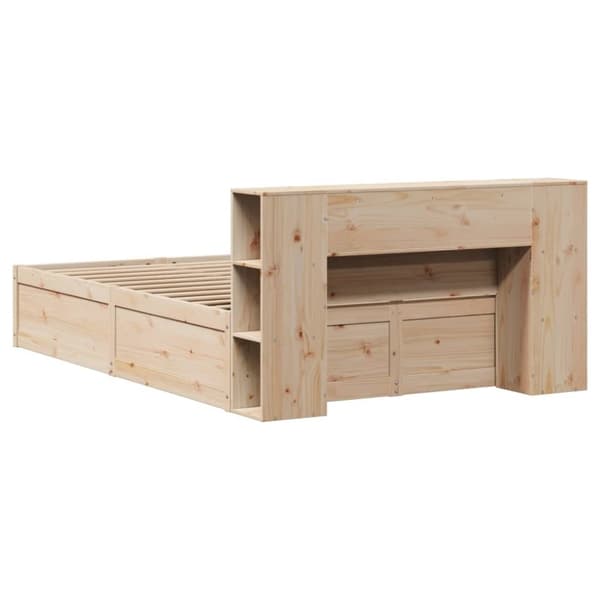 vidaXL sengeramme uden madras 140x190 cm massivt fyrretræ