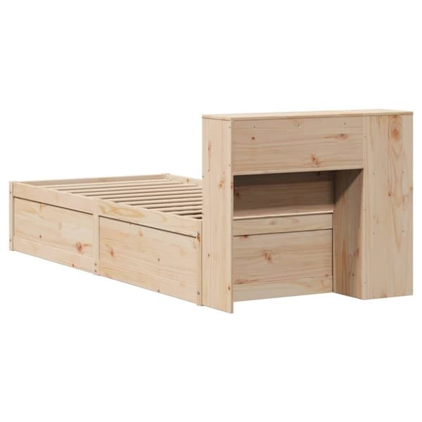 vidaXL Sengeramme uten madrass 90x190 cm heltre furu