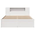Miniatyrbilde 5 av 11: vidaXL Sengeramme uten madrass hvit 120x200 cm heltre furu
