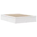 Miniatyrbilde 6 av 11: vidaXL Sengeramme uten madrass hvit 120x200 cm heltre furu
