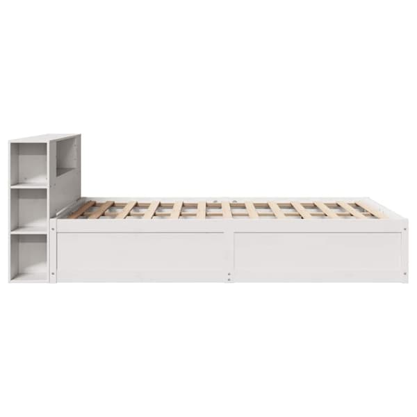vidaXL Sengeramme uten madrass hvit 120x200 cm heltre furu