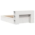 Miniatyrbilde 8 av 11: vidaXL Sengeramme uten madrass hvit 120x200 cm heltre furu
