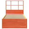 Miniatyrbilde 5 av 11: vidaXL Sengeramme uten madrass voksbrun 90x200 cm heltre furu