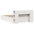Miniatyrbilde 8 av 11: vidaXL Sengeramme uten madrass hvit 140x190 cm heltre furu