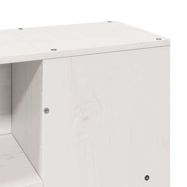 vidaXL Sengeramme uten madrass hvit 140x190 cm heltre furu