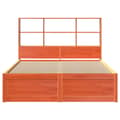 Miniatyrbilde 5 av 11: vidaXL Sengeramme uten madrass voksbrun 160x200 cm heltre furu