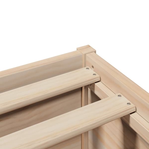 vidaXL Sengeramme uten madrass 120x190 cm heltre furu