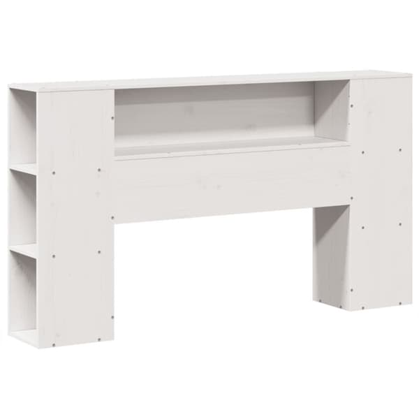 vidaXL sengeramme uden madras 140x190 cm massivt fyrretræ hvid