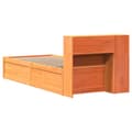 Miniatyrbilde 8 av 11: vidaXL Sengeramme uten madrass voksbrun 90x200 cm heltre furu