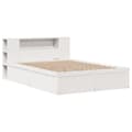Miniatyrbilde 4 av 11: vidaXL Sengeramme uten madrass hvit 120x190 cm heltre furu