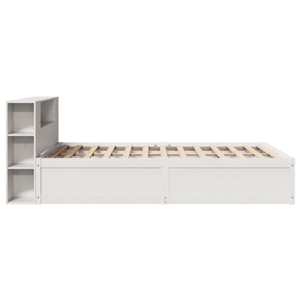 vidaXL Sengeramme uten madrass hvit 120x190 cm heltre furu