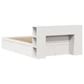 Miniatyrbilde 8 av 11: vidaXL Sengeramme uten madrass hvit 120x190 cm heltre furu