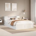 Miniatyrbilde 2 av 11: vidaXL Sengeramme uten madrass hvit 120x190 cm heltre furu
