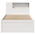 Miniatyrbilde 5 av 11: vidaXL Sengeramme uten madrass hvit 90x200 cm heltre furu