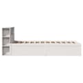 Miniatyrbilde 7 av 11: vidaXL Sengeramme uten madrass hvit 90x200 cm heltre furu