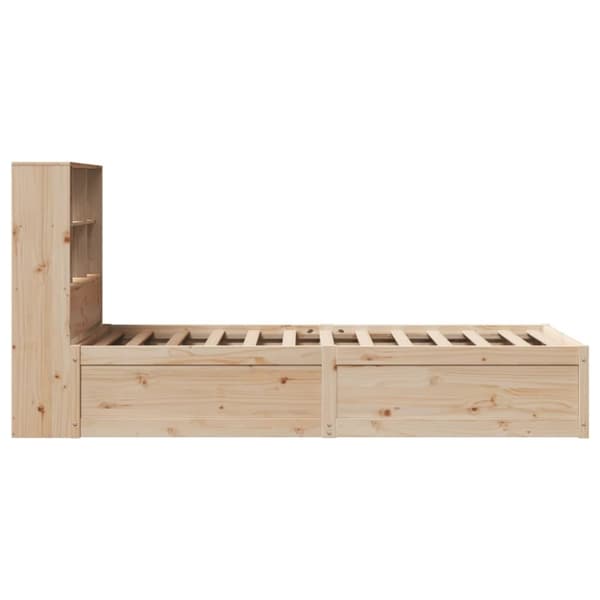 vidaXL Sängynrunko ilman patjaa 90x200 cm täysi mänty