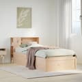 Miniatyrbilde 2 av 11: vidaXL Sengeramme uten madrass 90x200 cm heltre furu