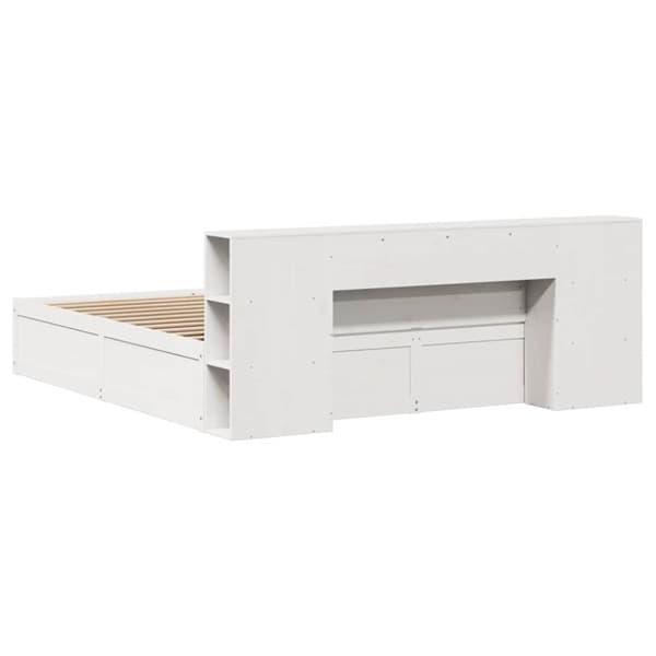 vidaXL Sengeramme uten madrass hvit 180x200 cm heltre furu