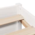 Miniatyrbilde 11 av 11: vidaXL Seng med bokhylle uten madrass hvit 160x200 cm heltre furu