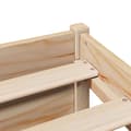 Miniatyrbilde 11 av 11: vidaXL Seng med bokhylle uten madrass 140x190 cm heltre furu