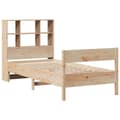 Miniatyrbilde 4 av 11: vidaXL Seng med bokhylle uten madrass 90x200 cm heltre furu