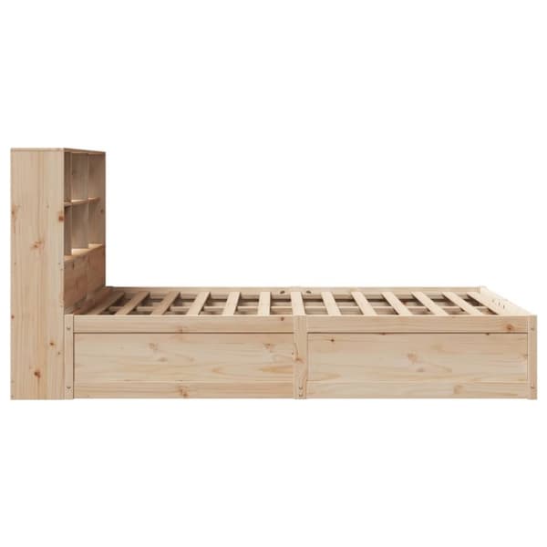 vidaXL Sängram utan madrass 140x190 cm massiv furu