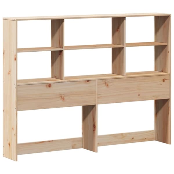 vidaXL Sängram utan madrass 140x190 cm massiv furu