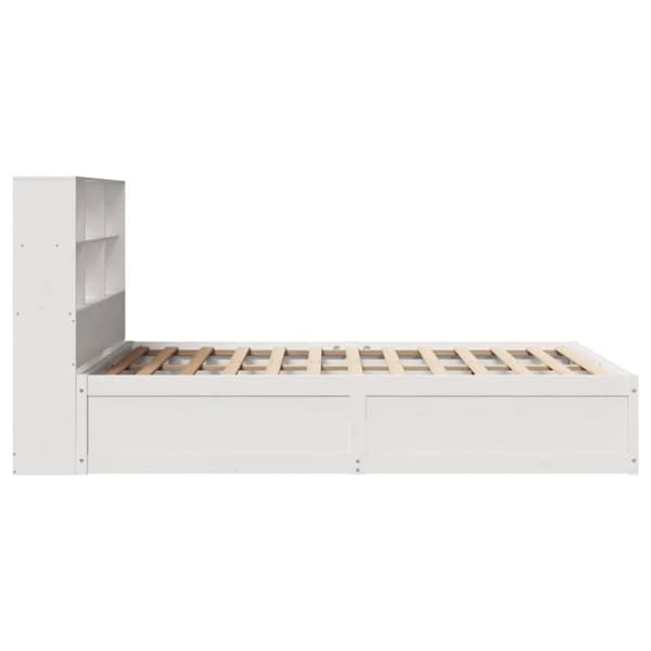 vidaXL Sengeramme uten madrass hvit 120x200 cm heltre furu
