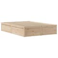 Miniatyrbilde 6 av 11: vidaXL Sengeramme uten madrass 150x200 cm heltre furu