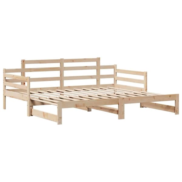 vidaXL daybed med udtræk og skuffer uden madras 80x200 cm