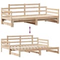 Miniatyrbillede 9 af 11: vidaXL daybed med udtræk og skuffer uden madras 80x200 cm