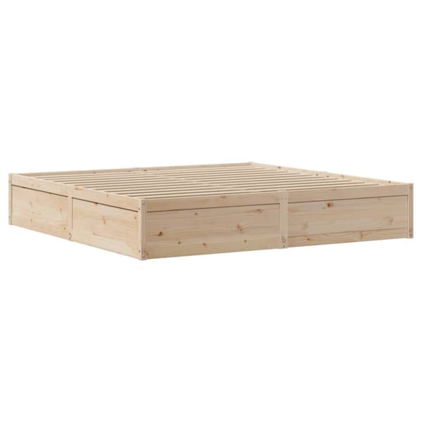 vidaXL sengeramme uden madras 180x200 cm massivt fyrretræ