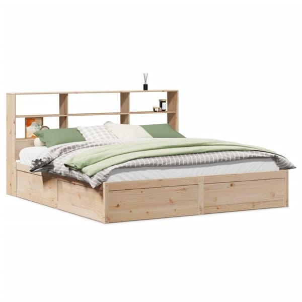 vidaXL sengeramme uden madras 180x200 cm massivt fyrretræ