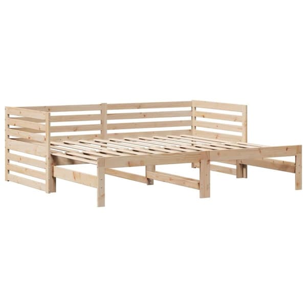 vidaXL Vuodesohva laatikoilla 90x200 cm täysi mänty