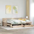 Pikkukuva 2 / 11: vidaXL Vuodesohva laatikoilla 90x200 cm täysi mänty
