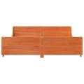 Miniatyrbilde 5 av 10: vidaXL Sengeramme uten madrass voksbrun 200x200 cm heltre furu