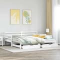 Miniatyrbillede 2 af 11: vidaXL daybed med udtræk og skuffer uden madras 90x190 cm hvid