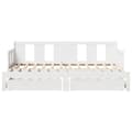 Miniatyrbillede 5 af 11: vidaXL daybed med udtræk og skuffer uden madras 90x190 cm hvid