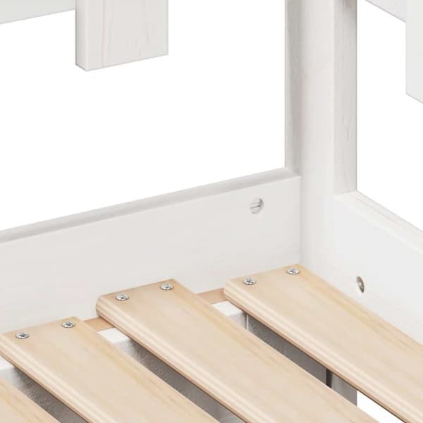 vidaXL Dagbädd utdragbar med lådor utan madrass vit 80x200 cm