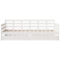 Miniatyrbillede 5 af 11: vidaXL daybed med skuffer 90x190 cm massivt fyrretræ hvid