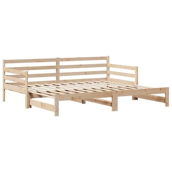 vidaXL Dagbädd utdragbar med lådor utan madrass 80x200 cm