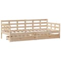 Miniatyrbilde 4 av 11: vidaXL Dagseng med skuffer 90x200 cm heltre furu